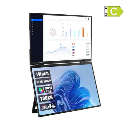 ZEUSLAP Z14W Portable Monitor with a 14-inch dual-touch screen